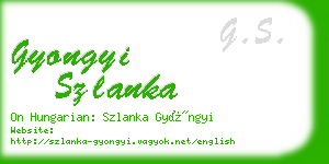 gyongyi szlanka business card